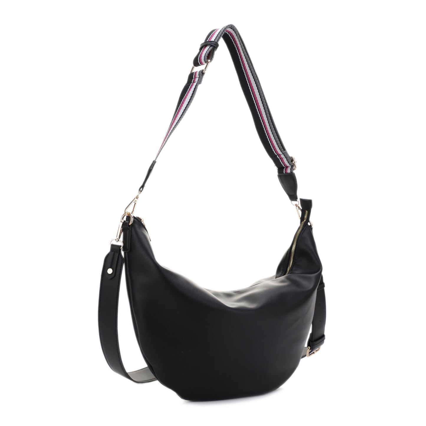 Megan Crescent Double Strap Hobo