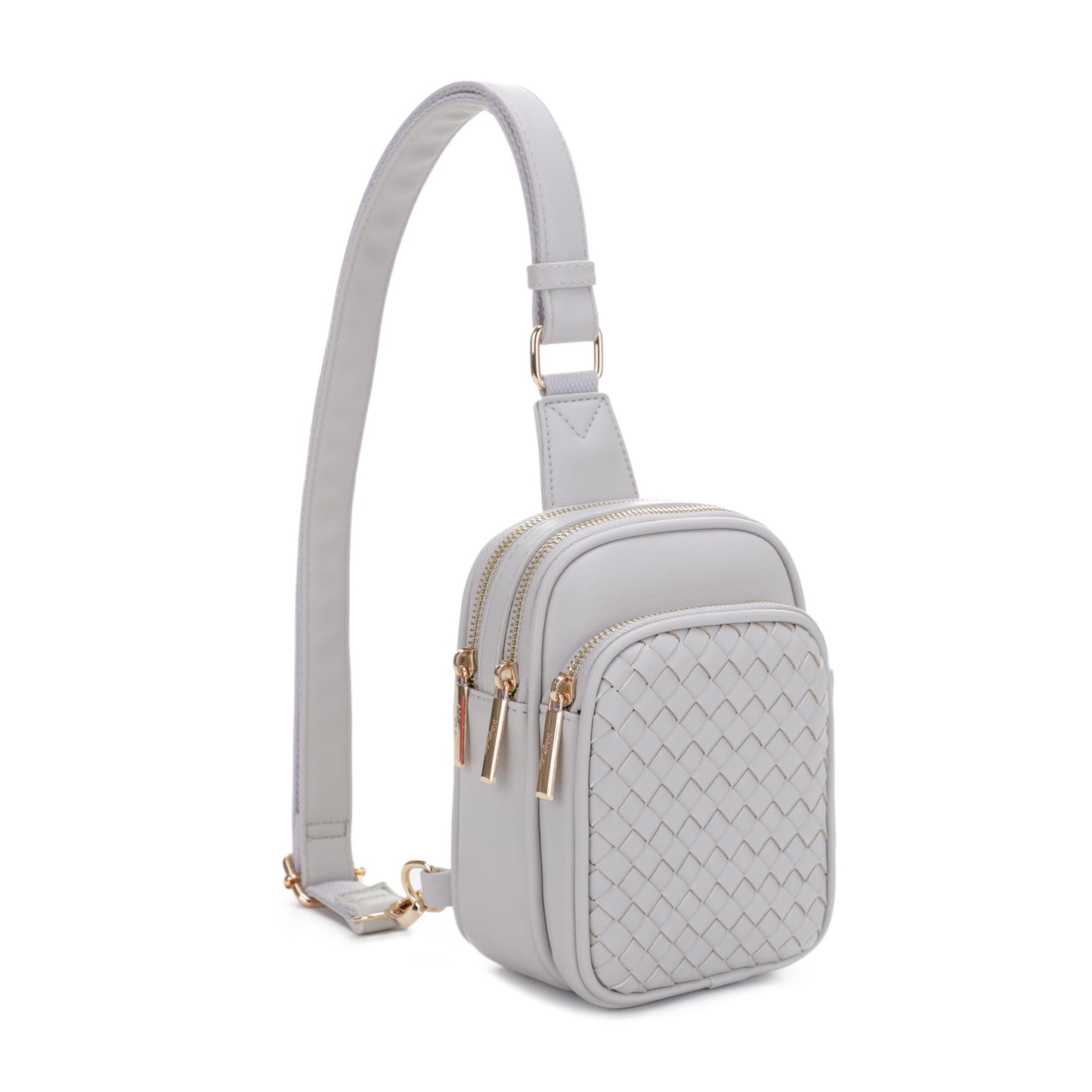 Josie Vegan Leather Woven Sling Bag