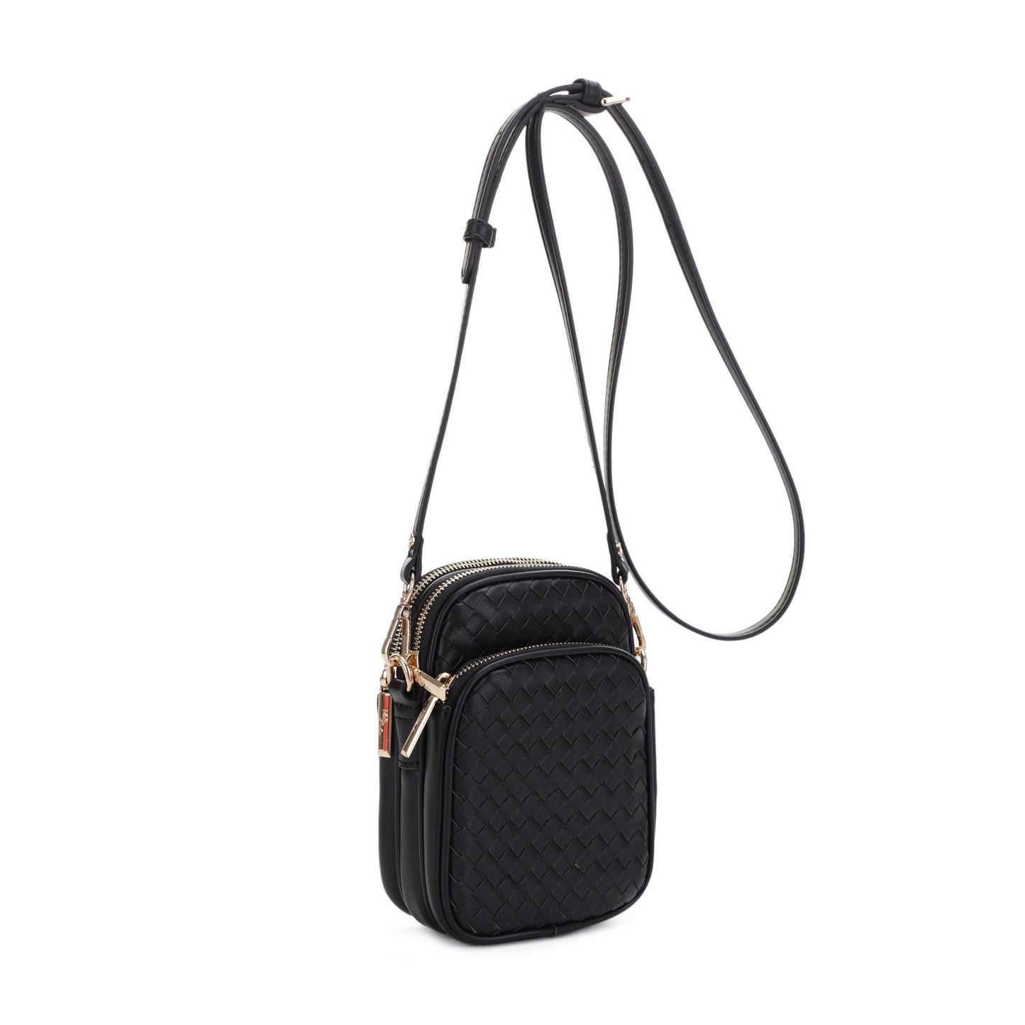 Josie Vegan Leather Woven Crossbody