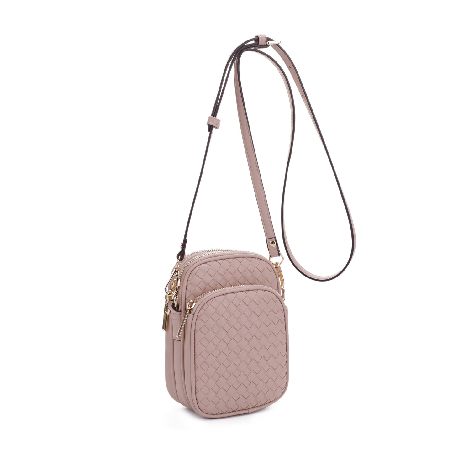 Josie Vegan Leather Woven Crossbody