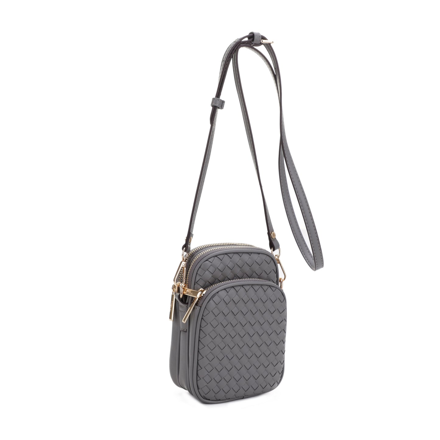 Josie Vegan Leather Woven Crossbody