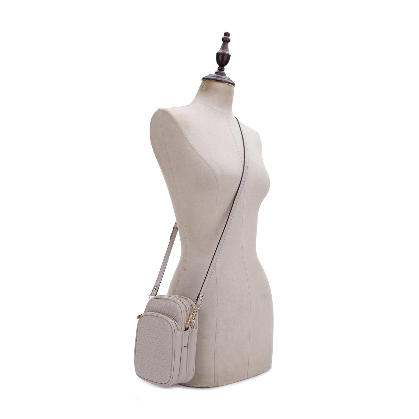 Josie Vegan Leather Woven Crossbody
