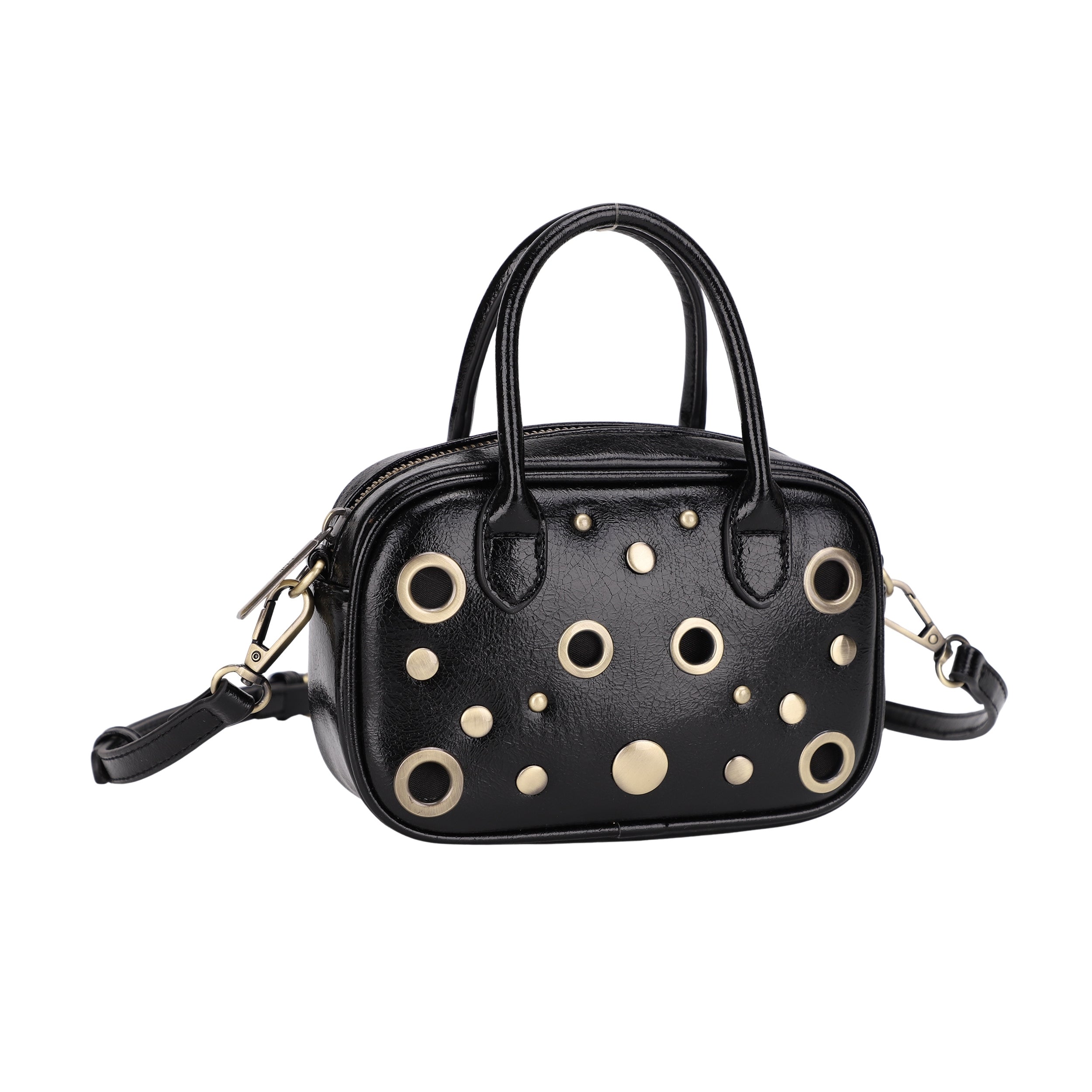 Liv Crossbody with Grommets and Studs