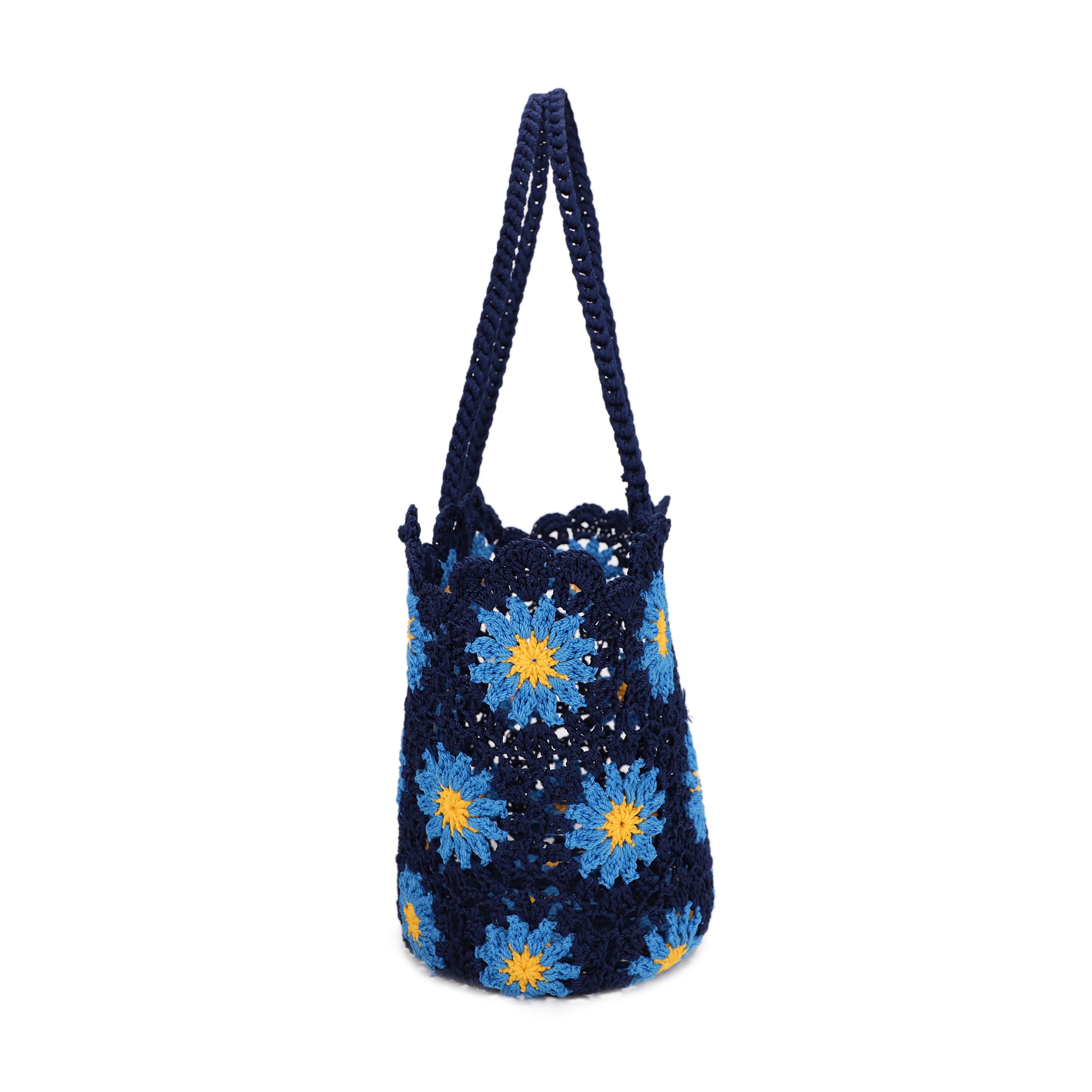 Flynn Floral Crochet Tote
