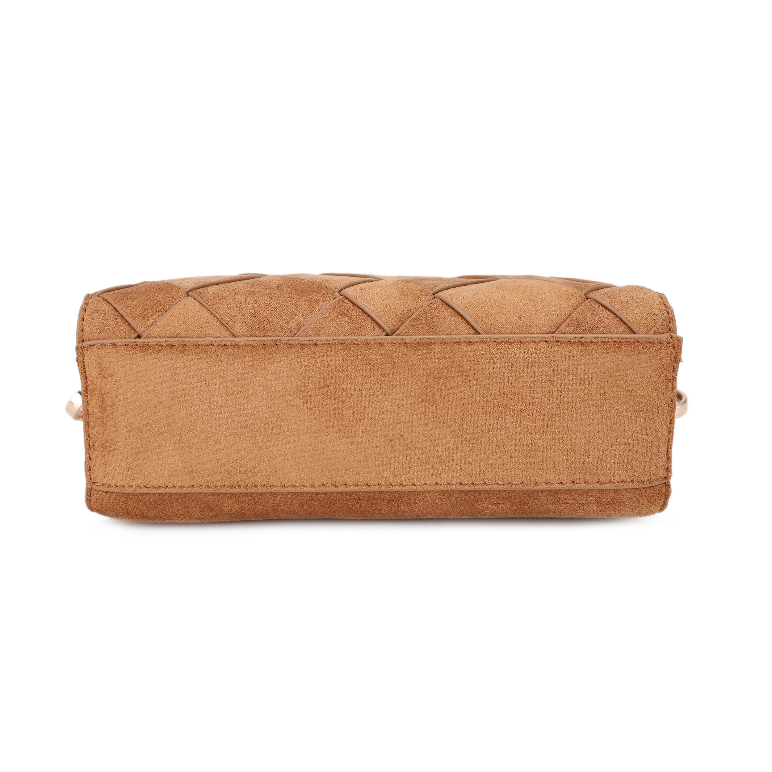 Mai Woven Suede Triple Compartment Crossbody