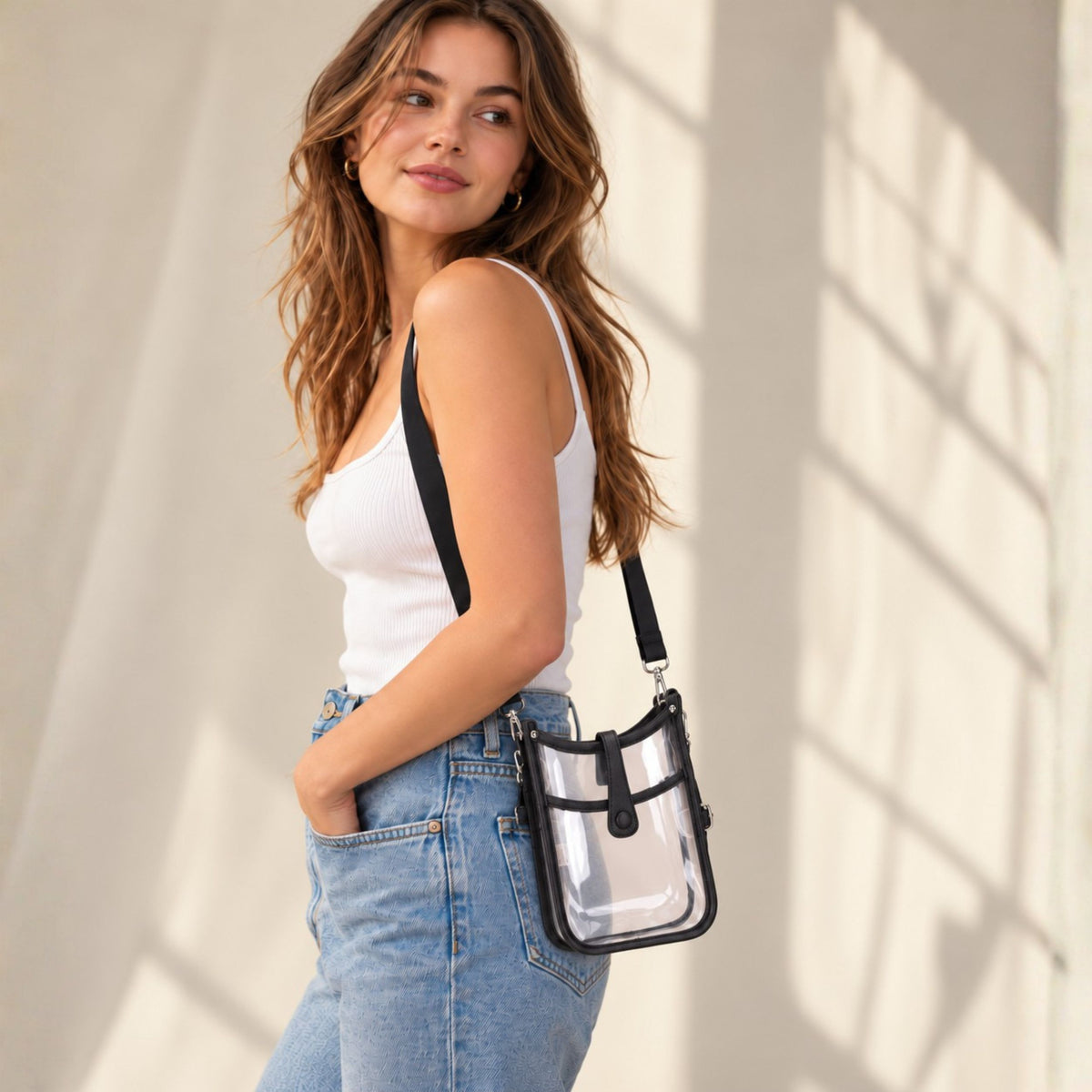 Pippa Crossbody Clear Bag