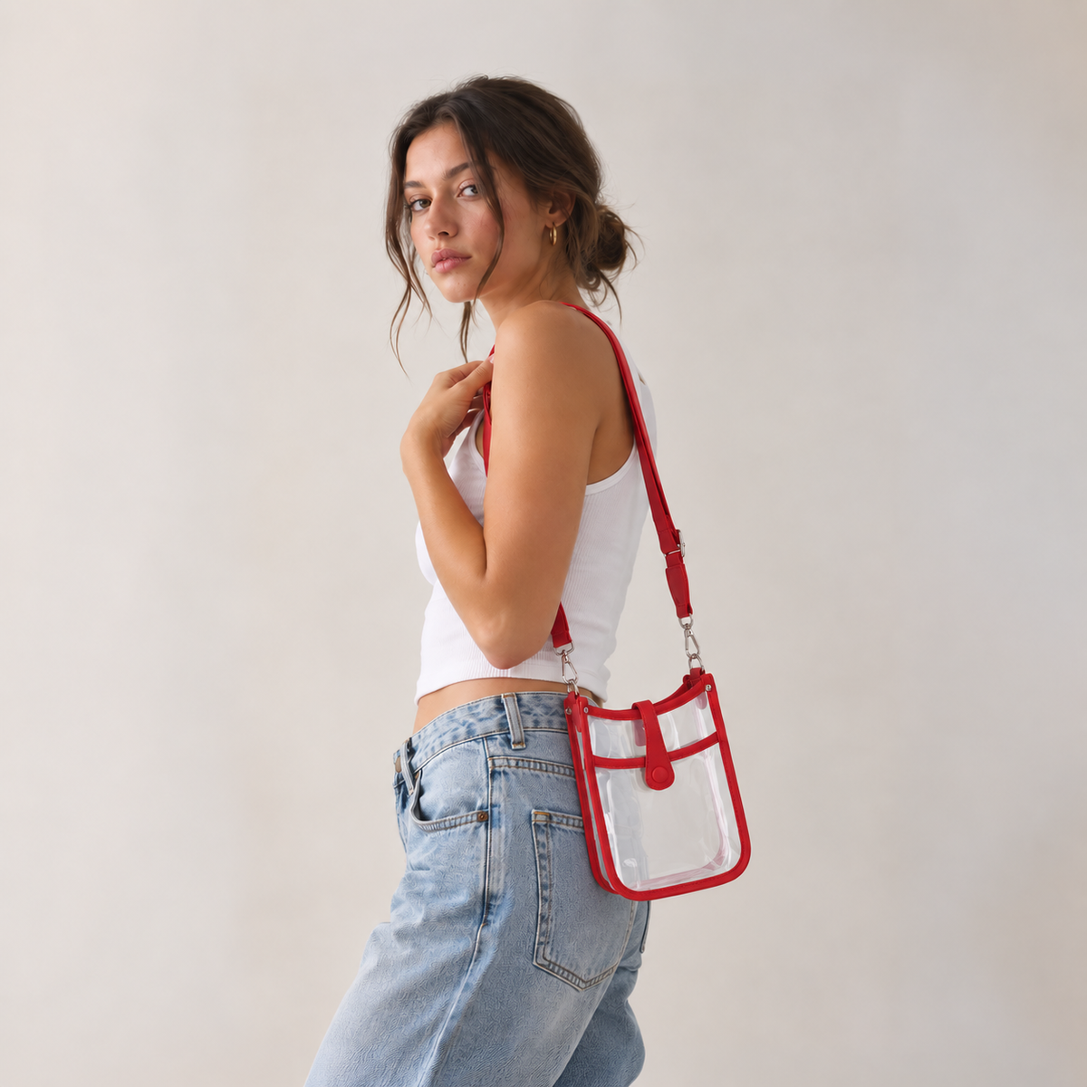 Pippa Crossbody Clear Bag