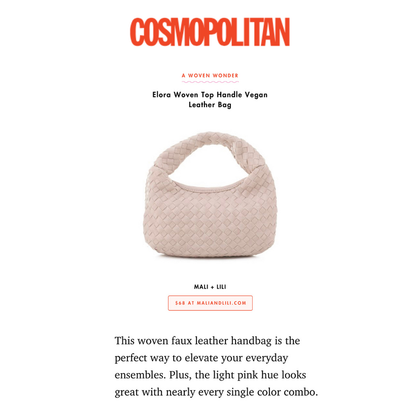 MALI + LILI Elora Woven Bag featured in Cosmopolitan