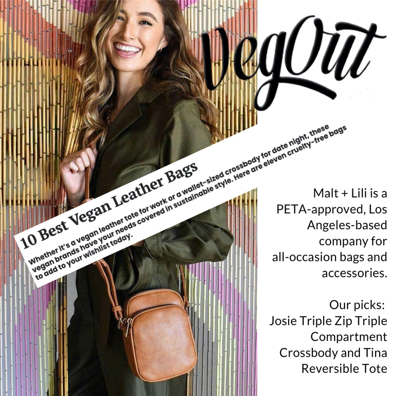 Veg Out Magazine, 10 BEST Vegan Leather Bags, 2021