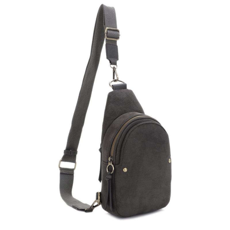 Gabrielle Suede Sling Bag Mali Lili