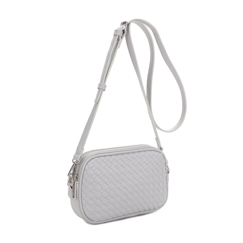 Ava Woven Double Compartment Crossbody