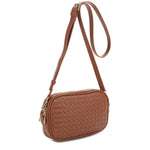 Ava Woven Double Compartment Crossbody