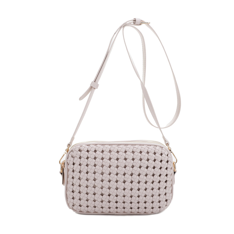 Coco Texture Double Compartment Crossbody