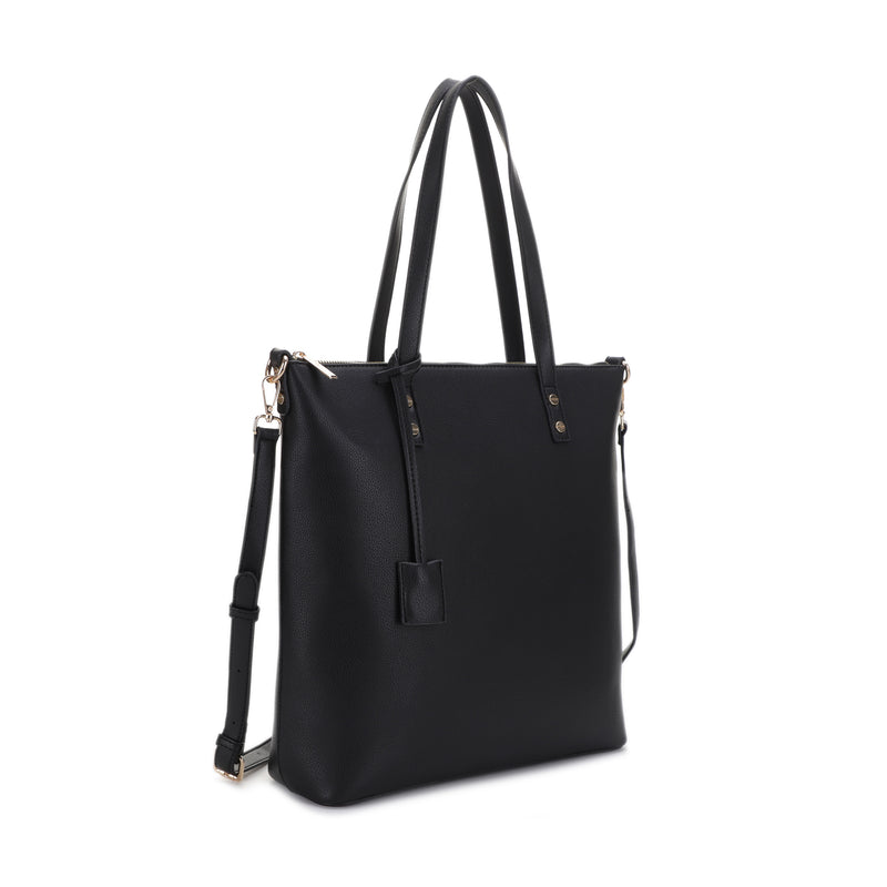 Ashley Vegan Leather Tote Crossbody