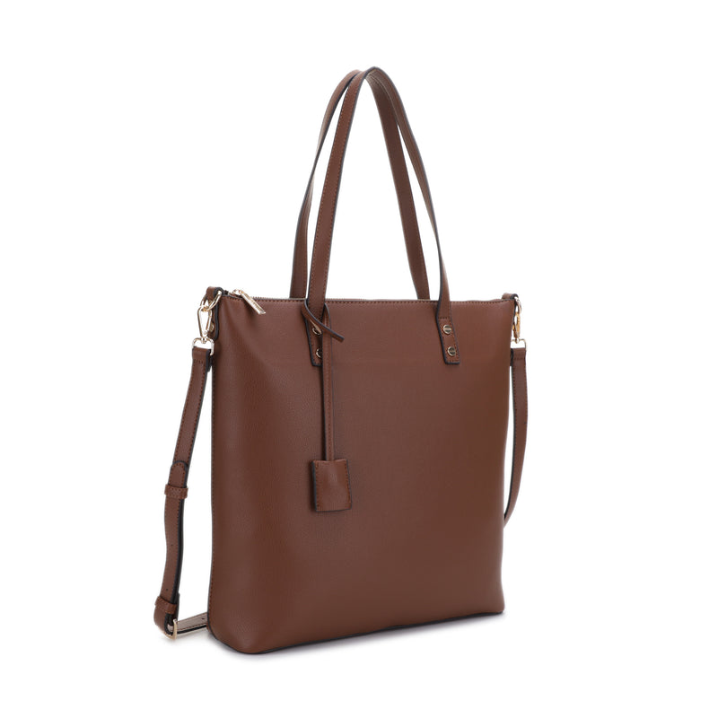 Ashley Vegan Leather Tote Crossbody