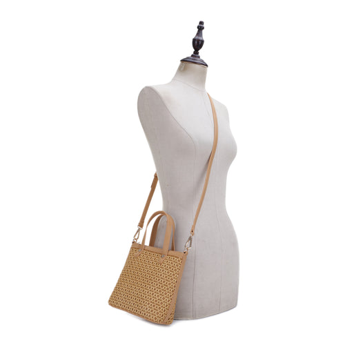 Mia Rattan Mini Tote Crossbody