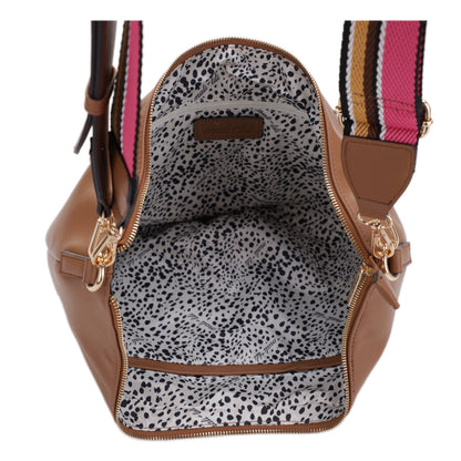 Megan Crescent Double Strap Hobo