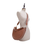 Megan Vegan Leather Hobo Sling with Webbing