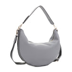 Megan Vegan Leather Hobo Sling with Webbing