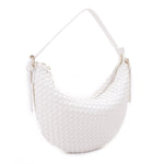 Becca Recycled Woven Vegan Leather Shoulder Bag