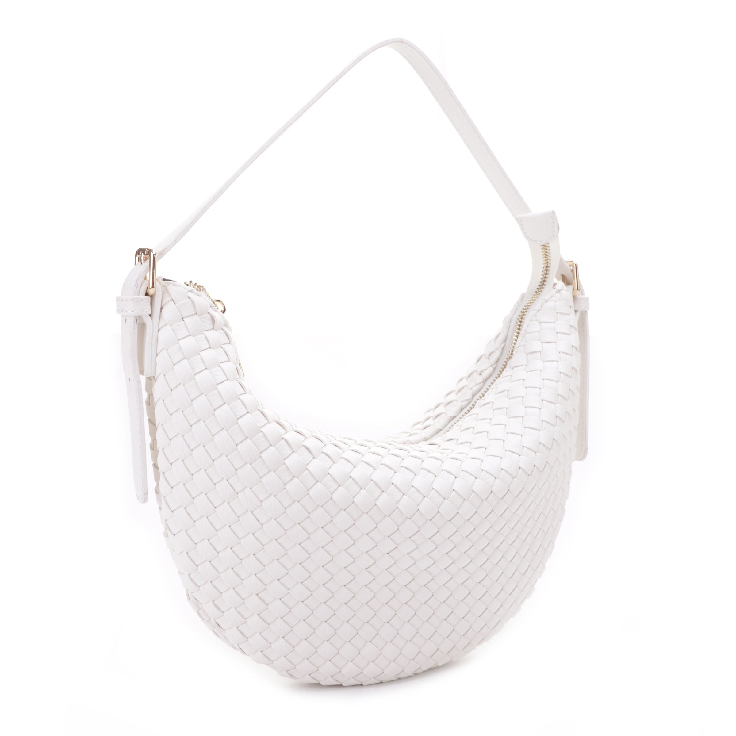 Becca Recycled Woven Vegan Leather Shoulder Bag – Mali + Lili