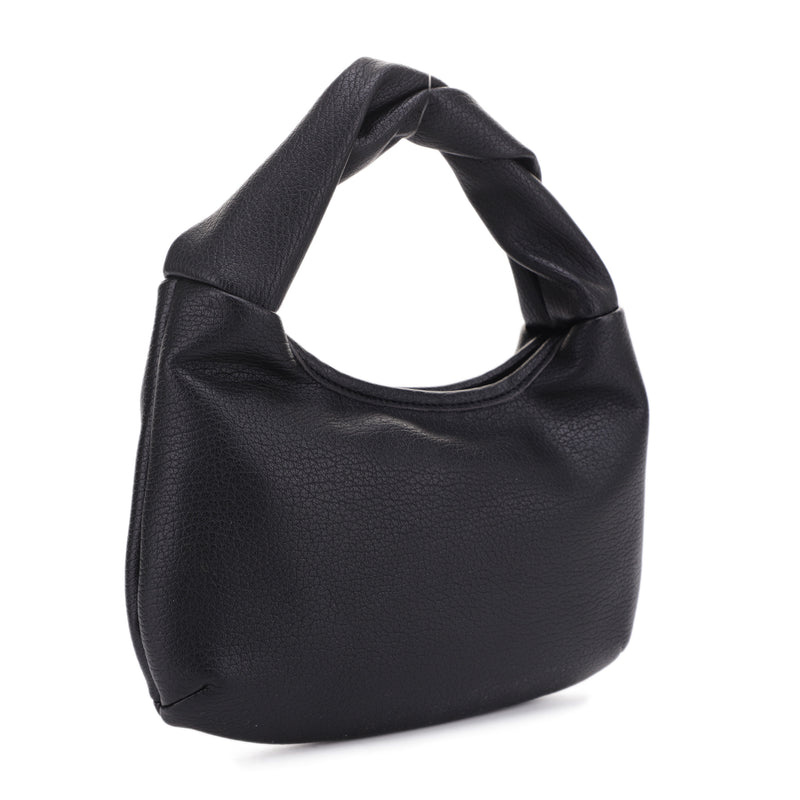 Libby Recycled Vegan Leather Twist Handheld Bag