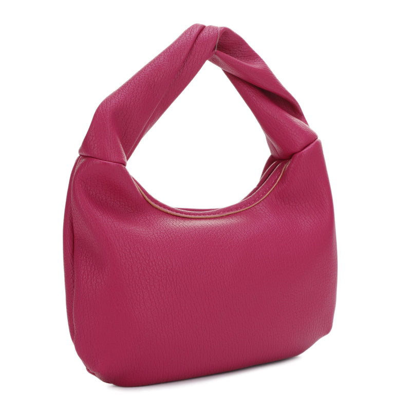 Libby Recycled Vegan Leather Twist Handheld Bag