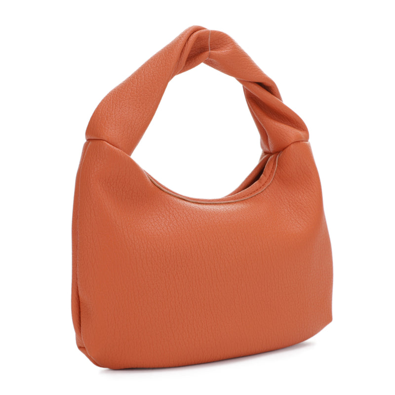 Libby Recycled Vegan Leather Twist Handheld Bag
