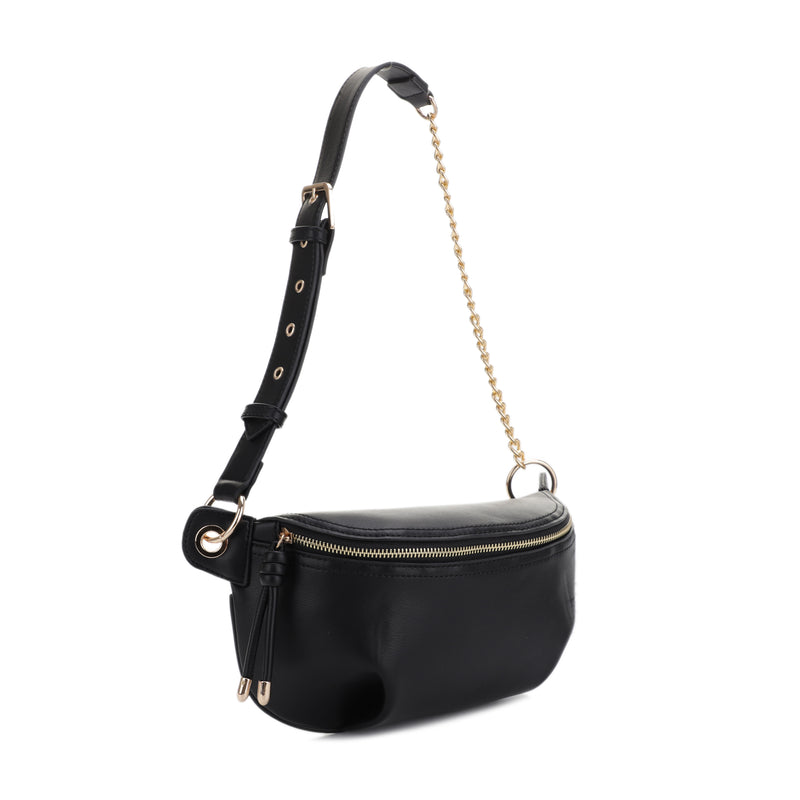 Black sling bags with chain Clearance