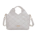 Lucy Woven Vegan Leather Tote Crossbody - online