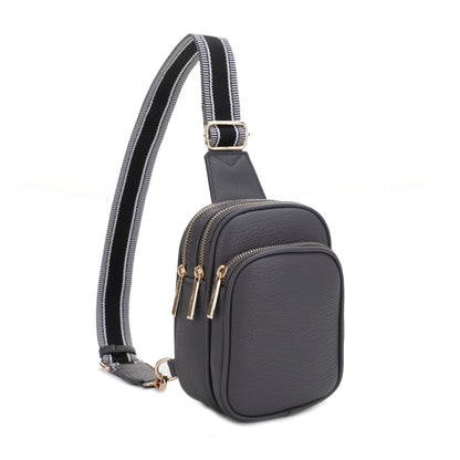 Josie Vegan Leather Web Sling Bag