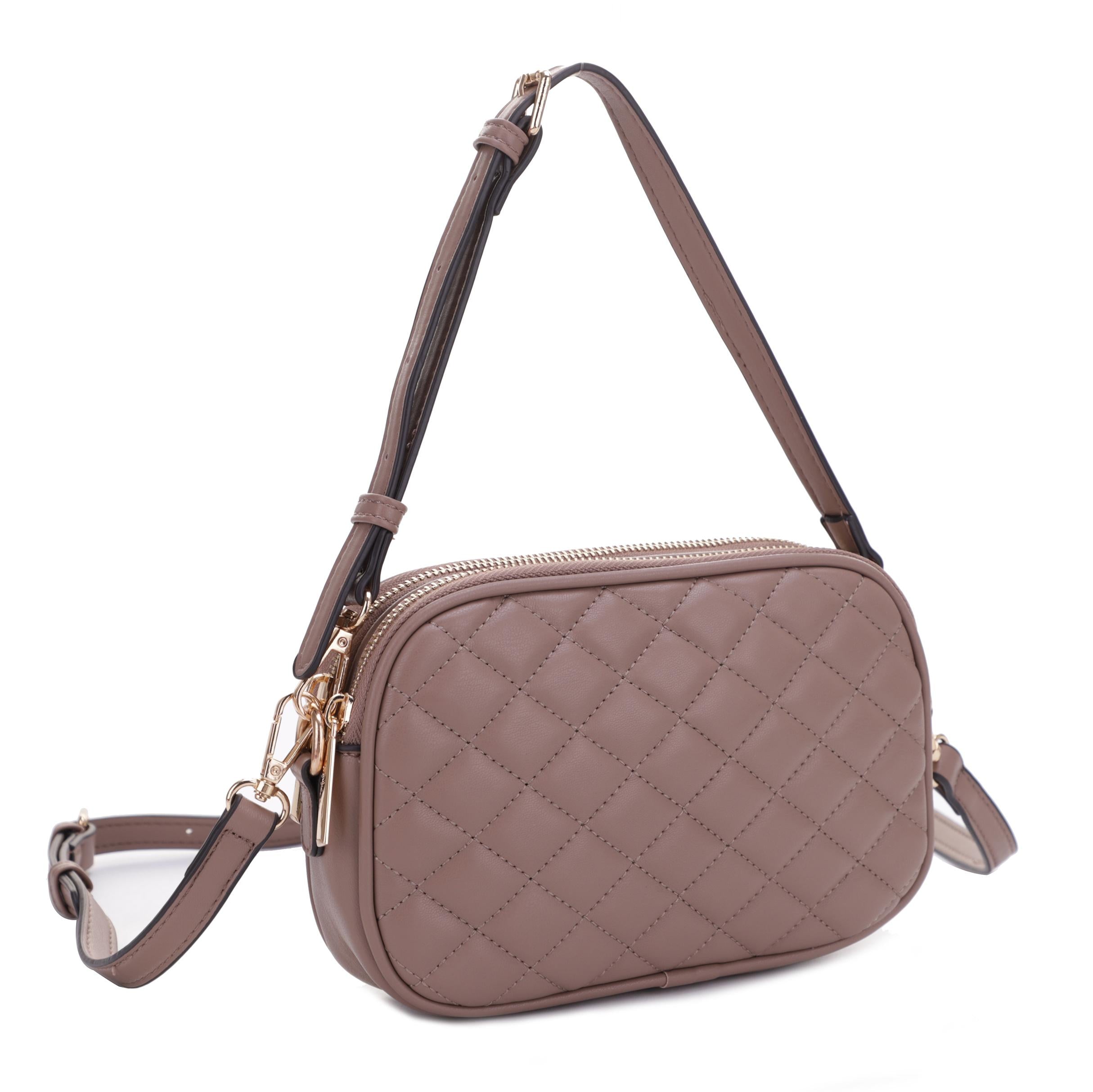 Ava Vegan Leather Quilted Crossbody