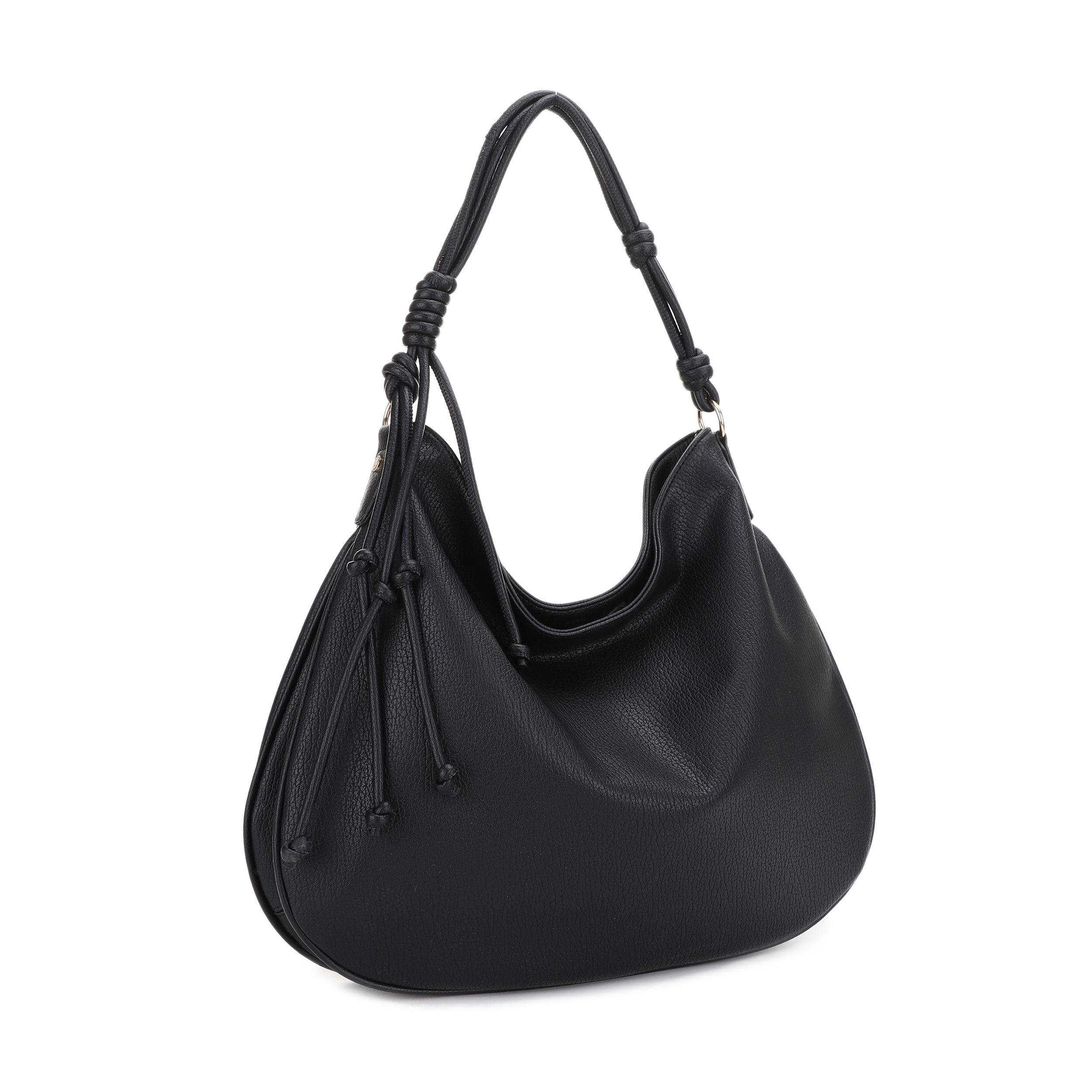バッグ MINIMAL PU LEATHER HOBO BAG (BLACK) 3245 ML85180-1A_BK_1.jpg?v=