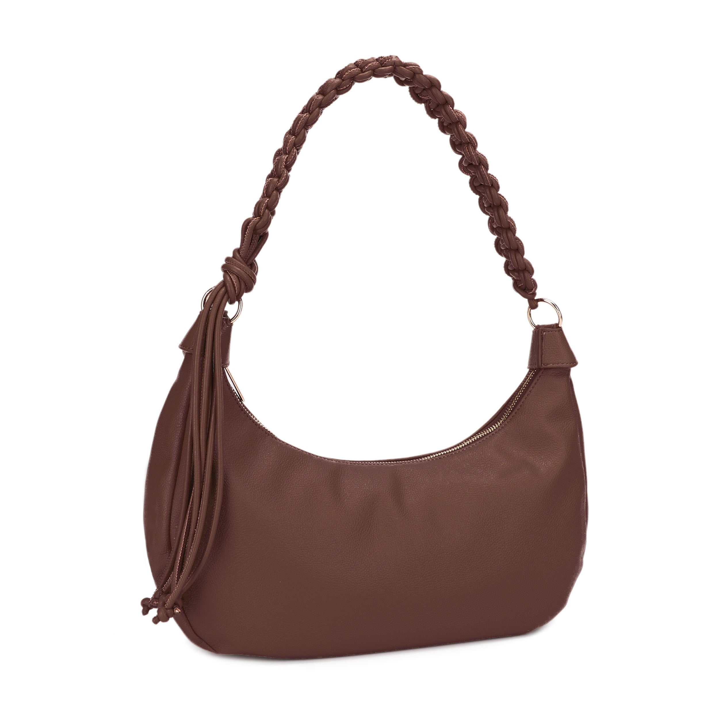 Emma Braided Handle Large Shoulder Bag