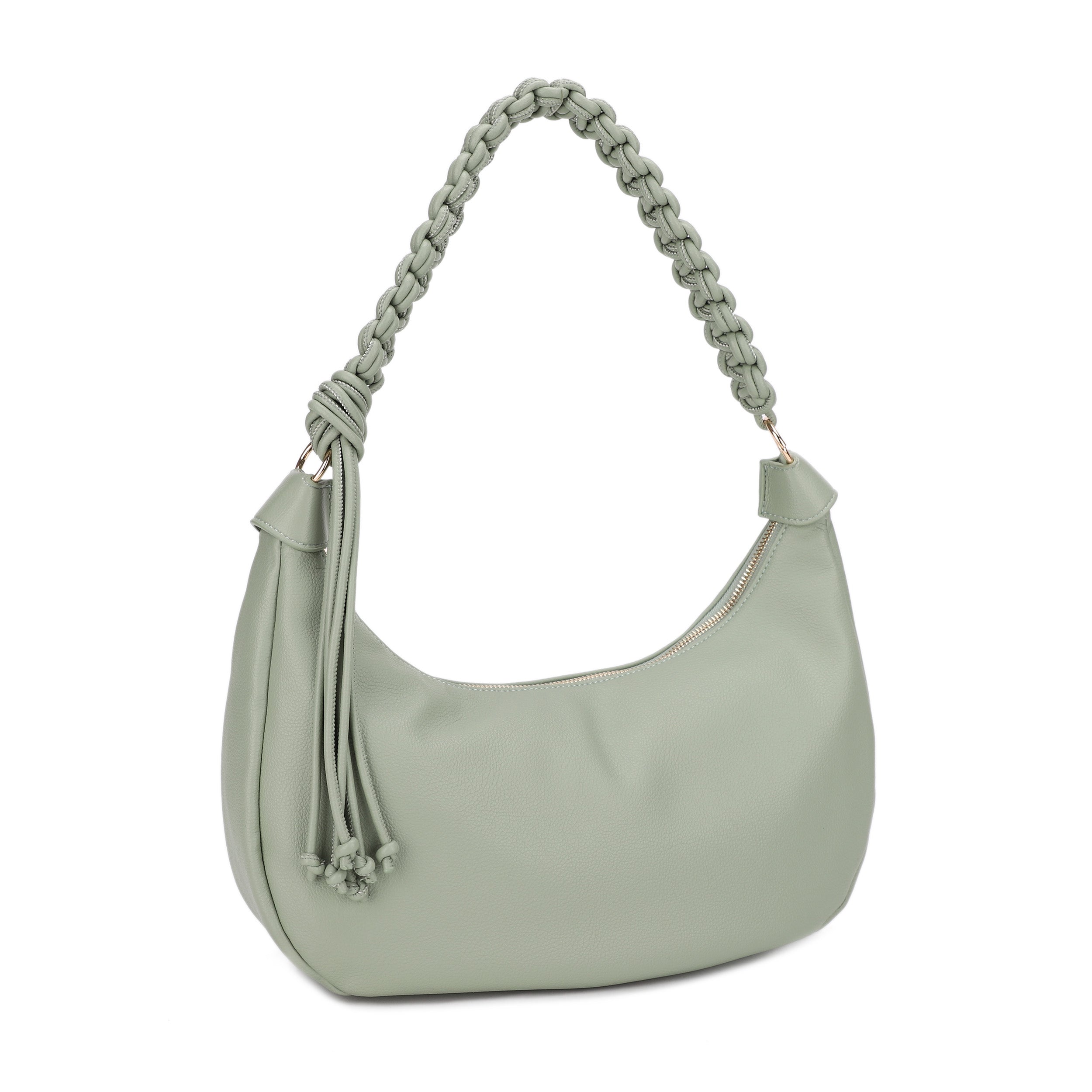 Emma Braided Handle Large Shoulder Bag