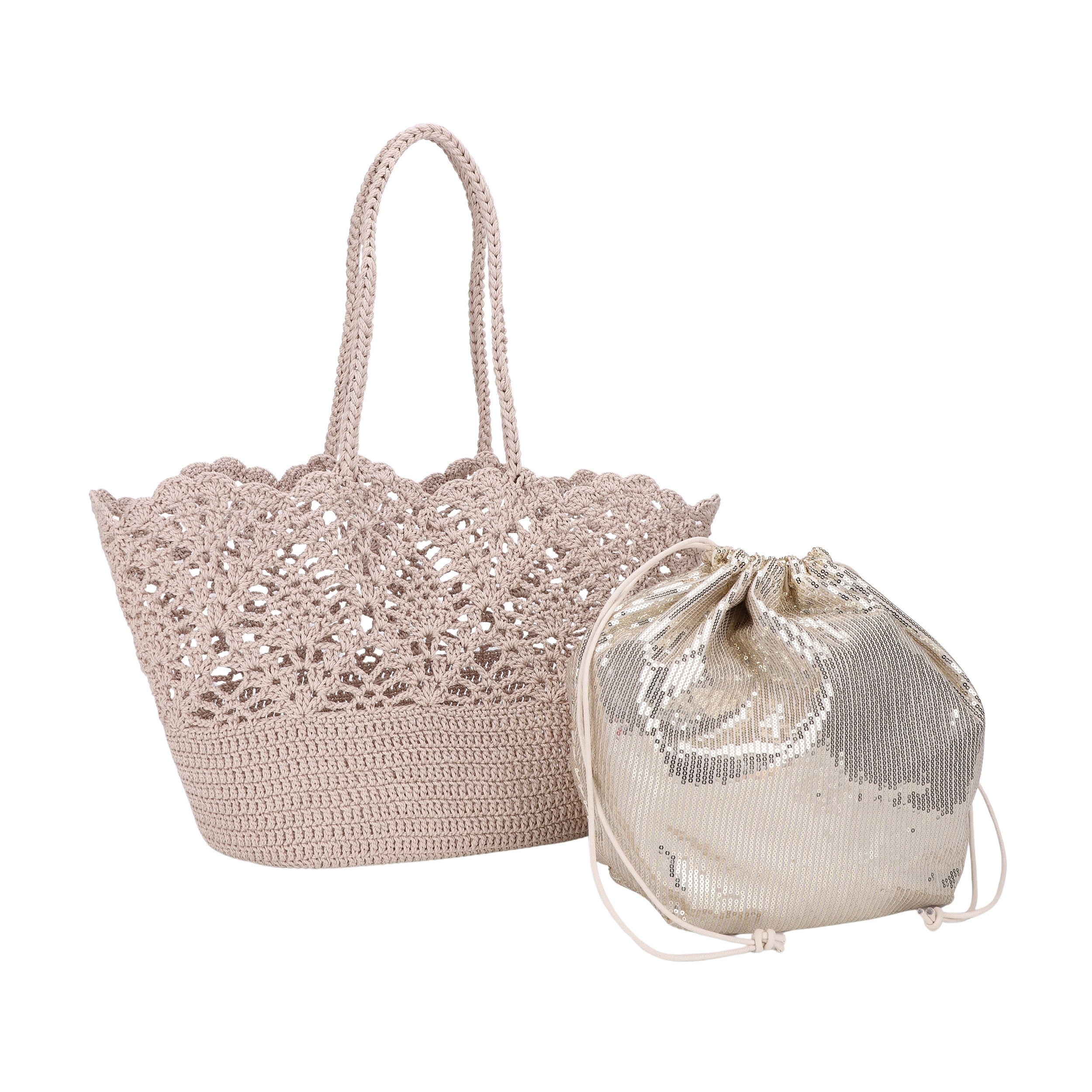Flynn Floral Crochet Tote