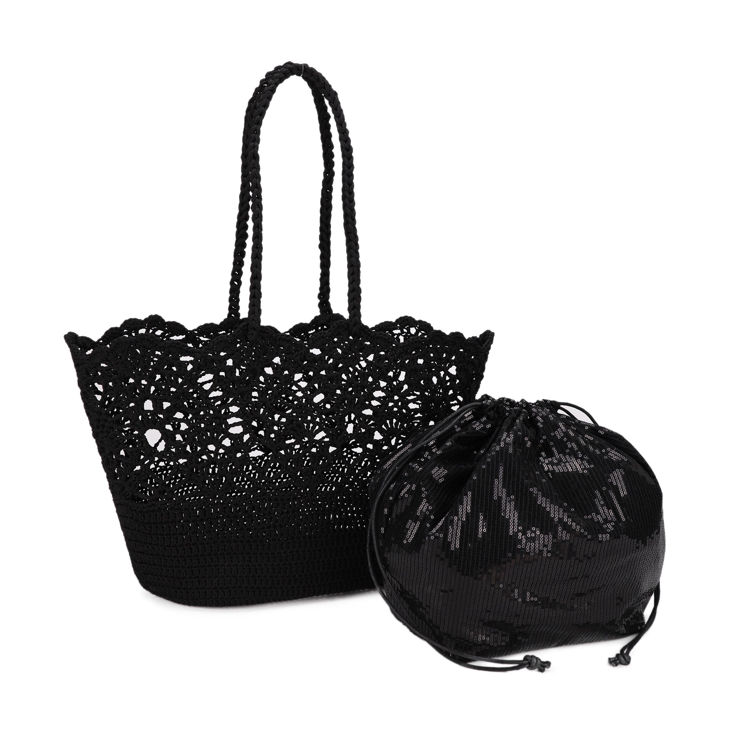 Flynn Floral Crochet Tote