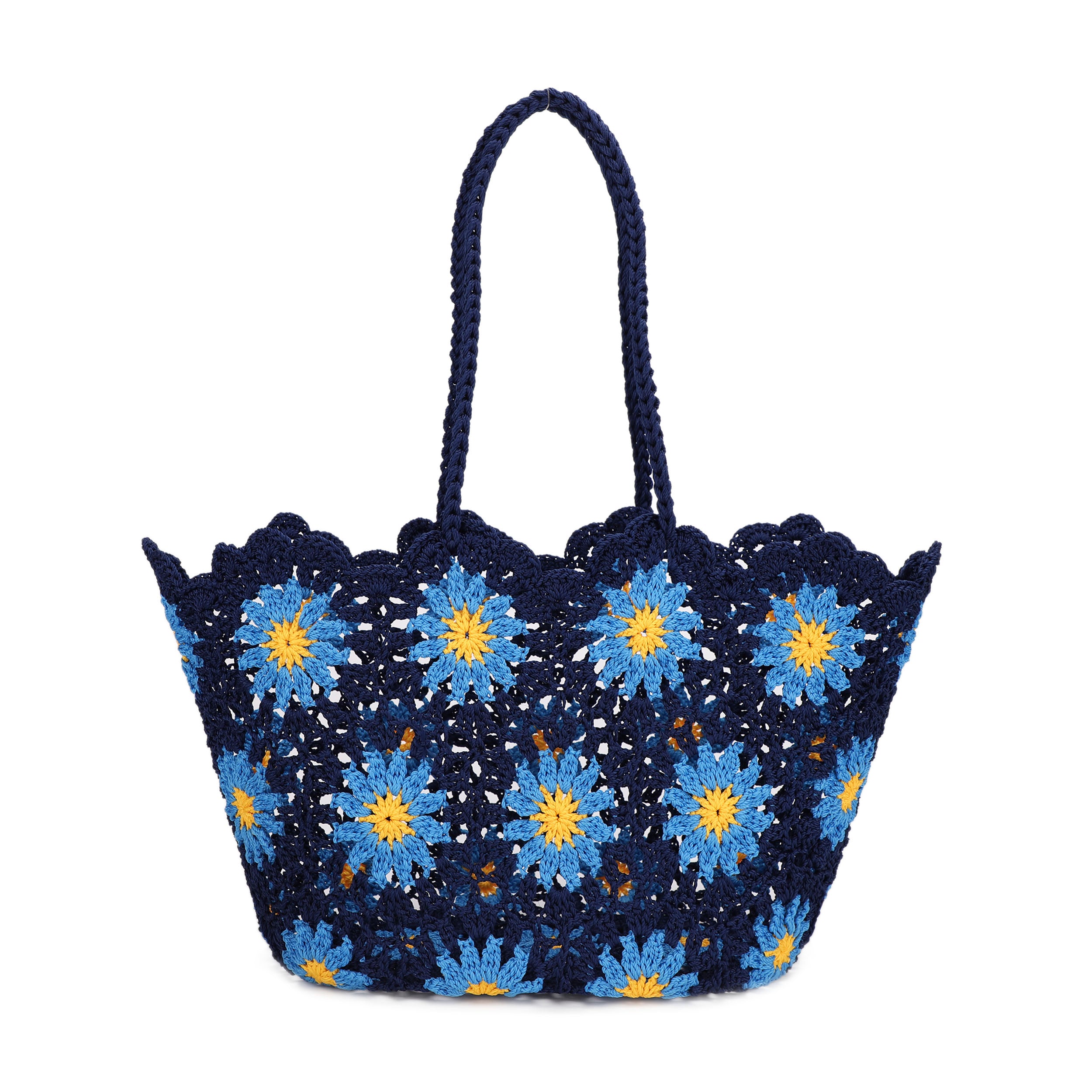 Flynn Floral Crochet Tote