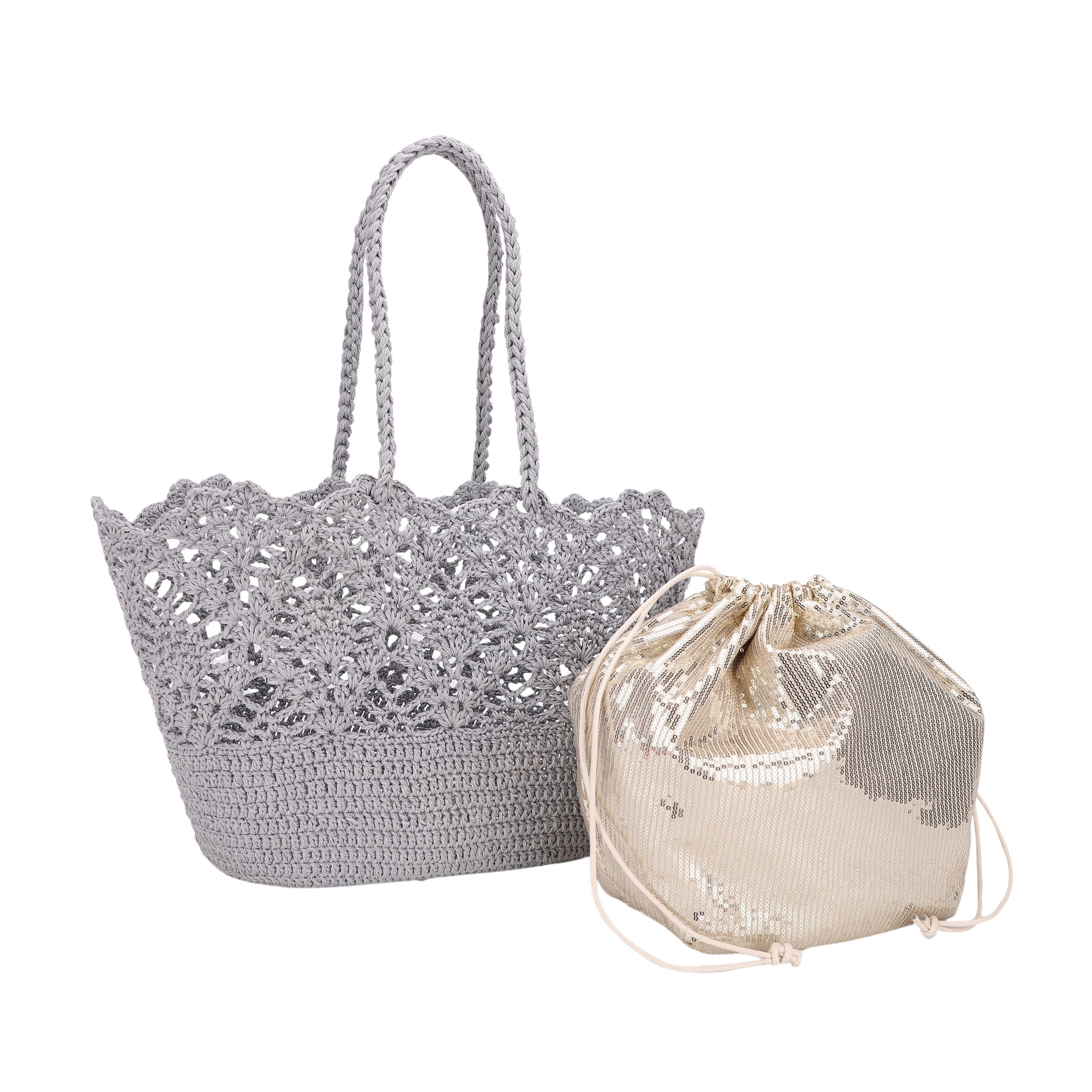 Flynn Floral Crochet Tote