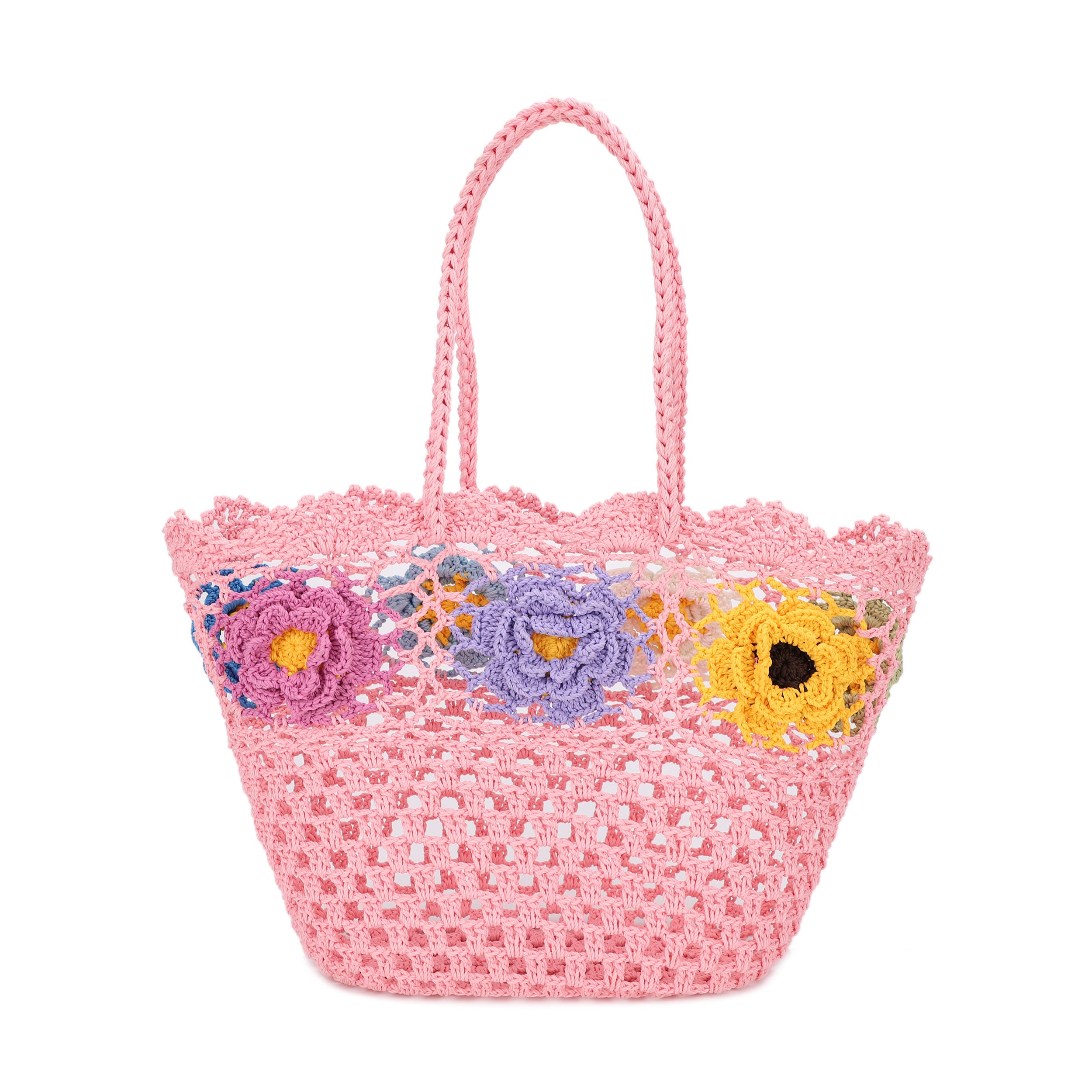 Maise Floral Crochet Tote