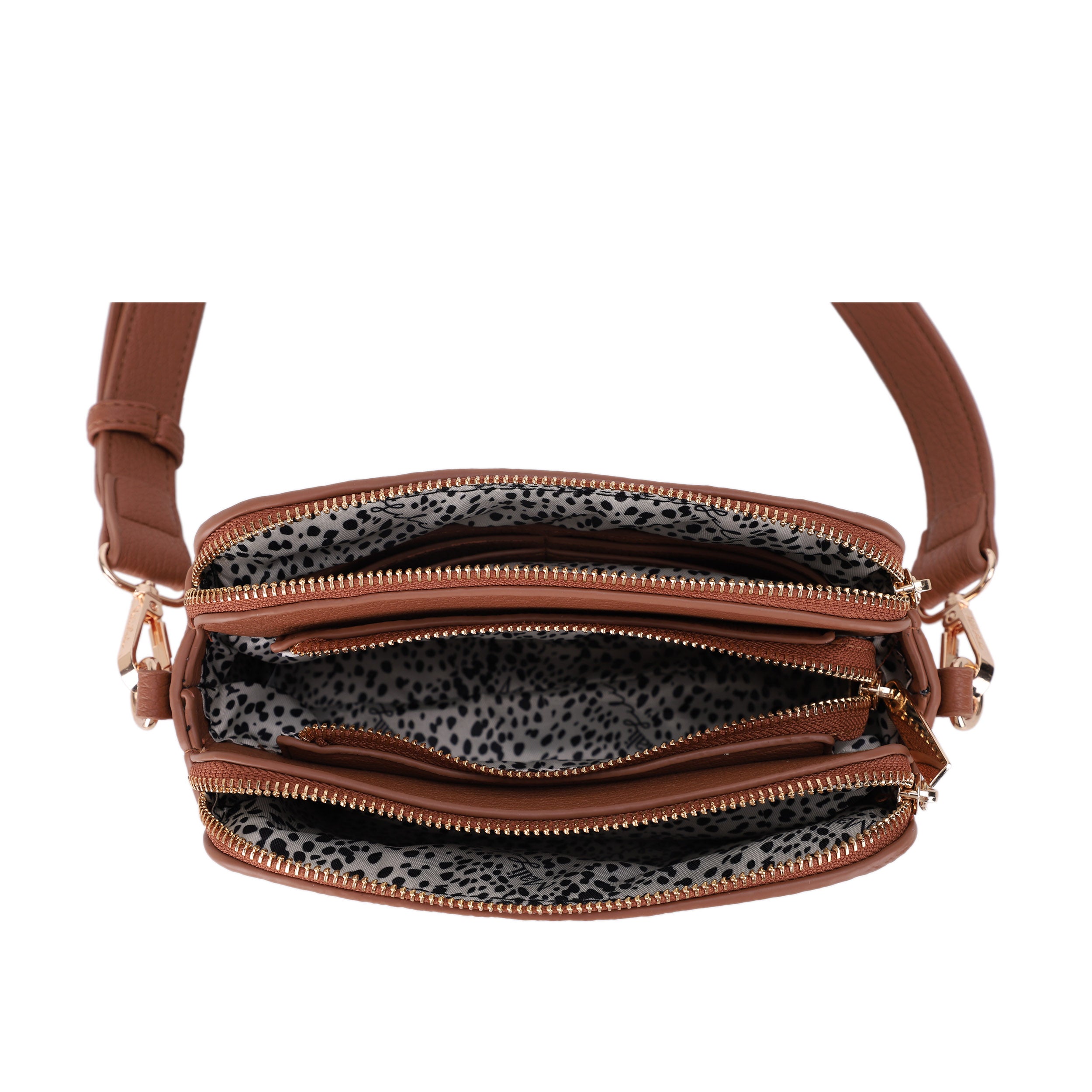 Clara Small Triple Compartment Crossbody Bag