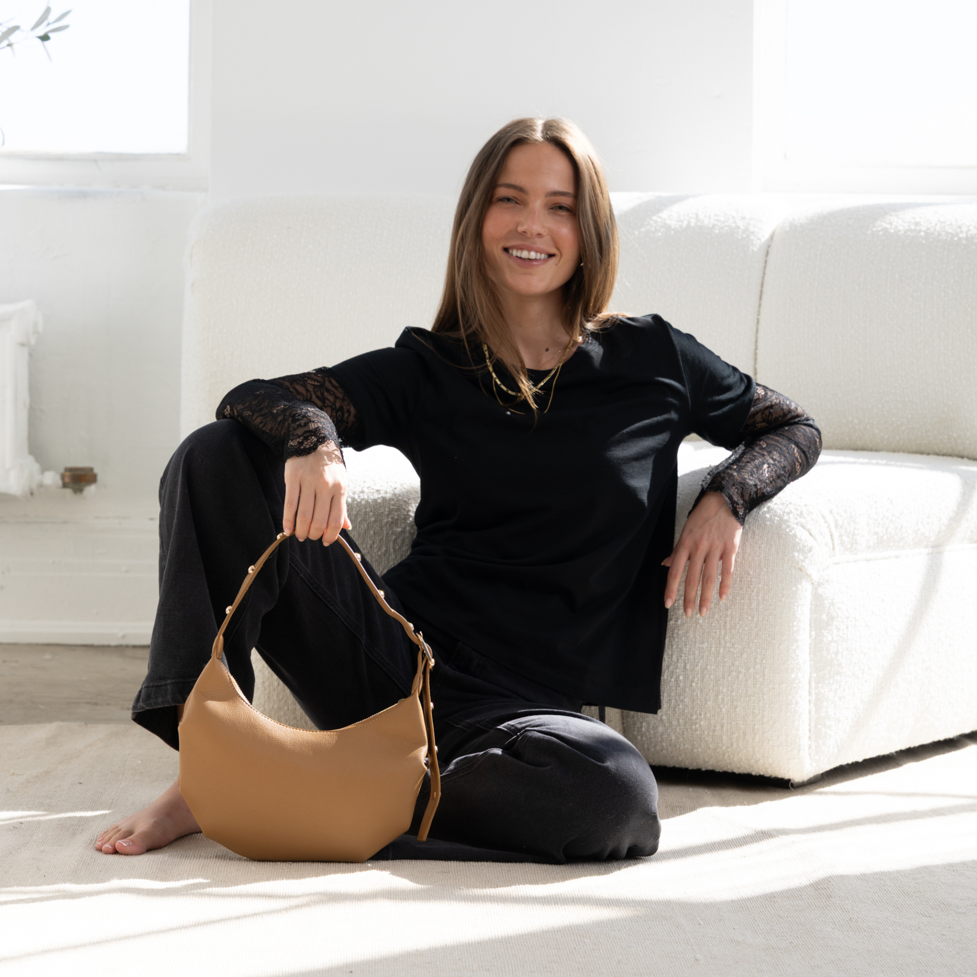 Addison Studded Shoulder Bag