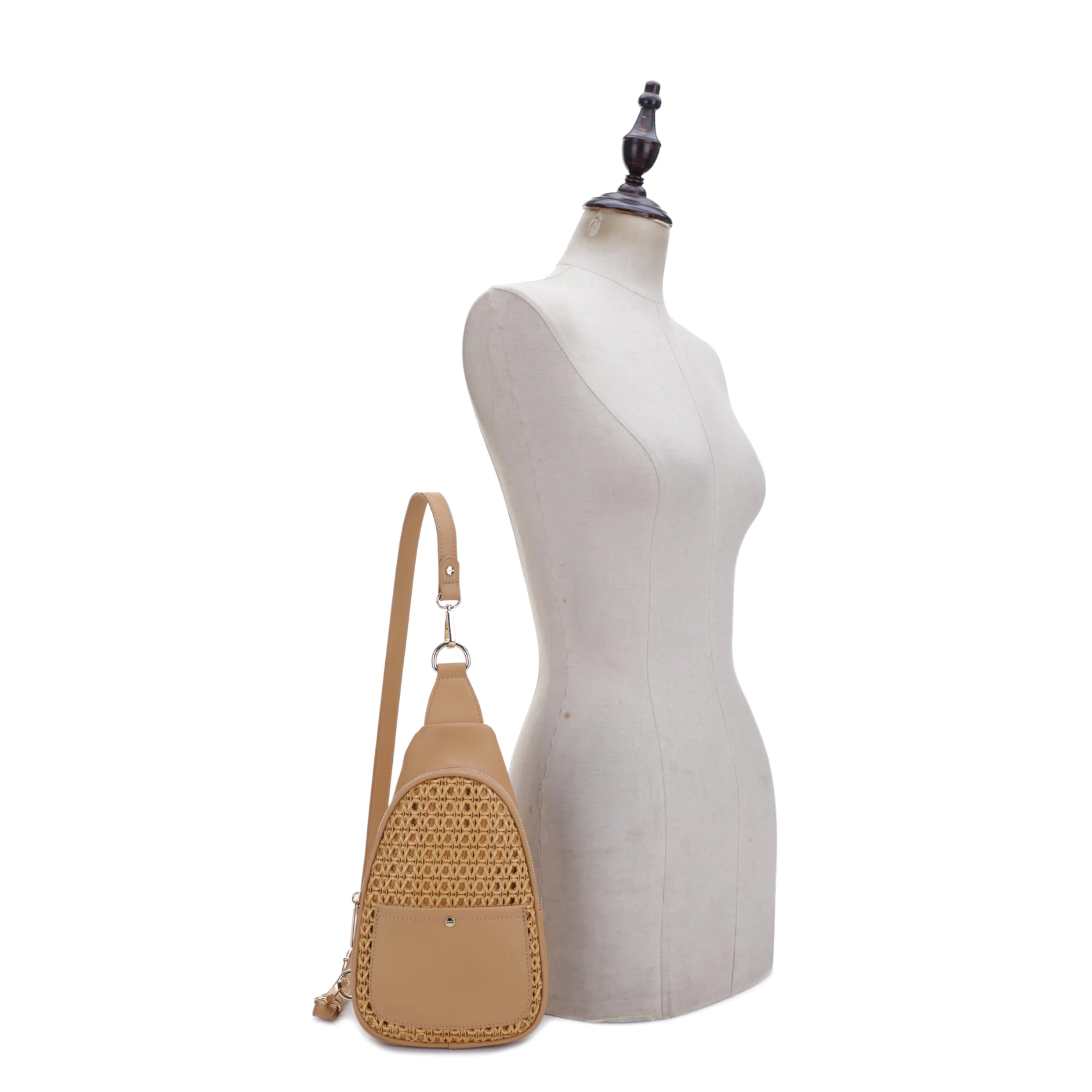 Gwen Rattan Sling Bag