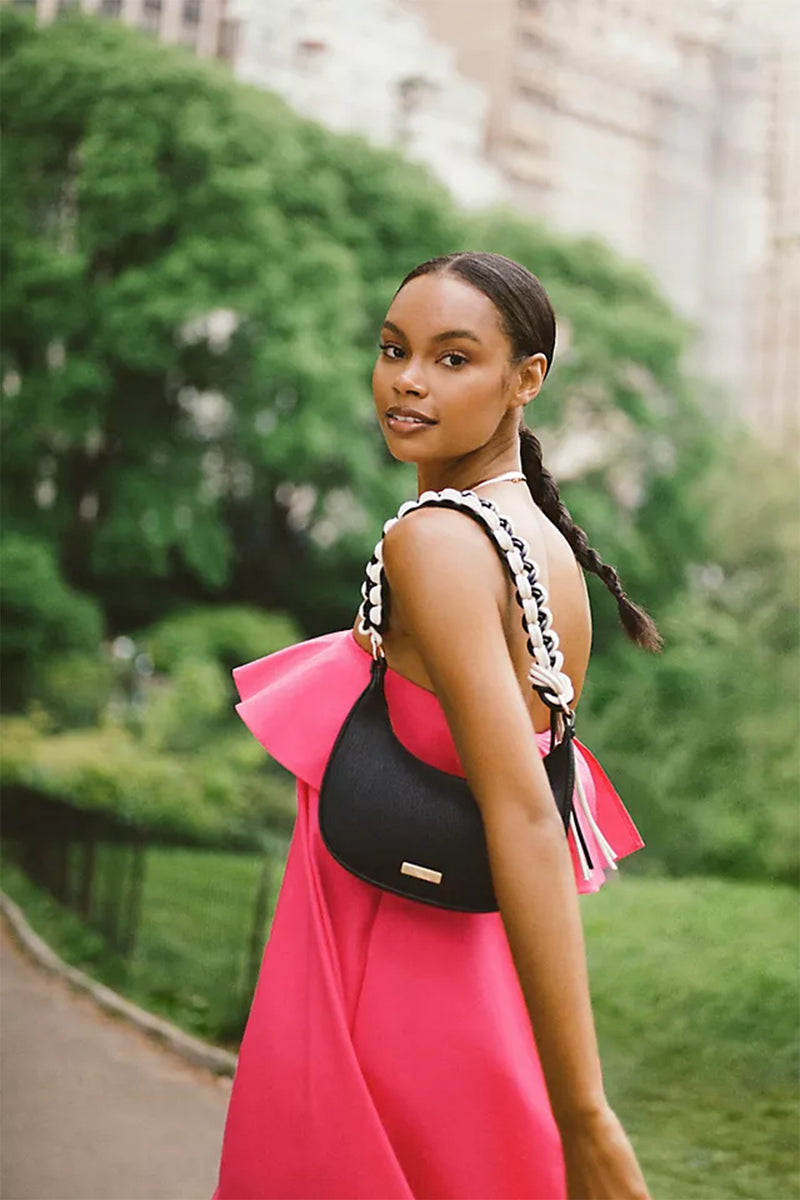 Braided shoulder bag on sale